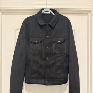 Zara Black Lightweight Suede Jacket